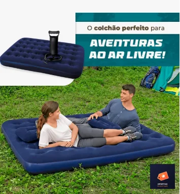 Colchão Inflável De Casal Com Bomba De Ar — foto 3