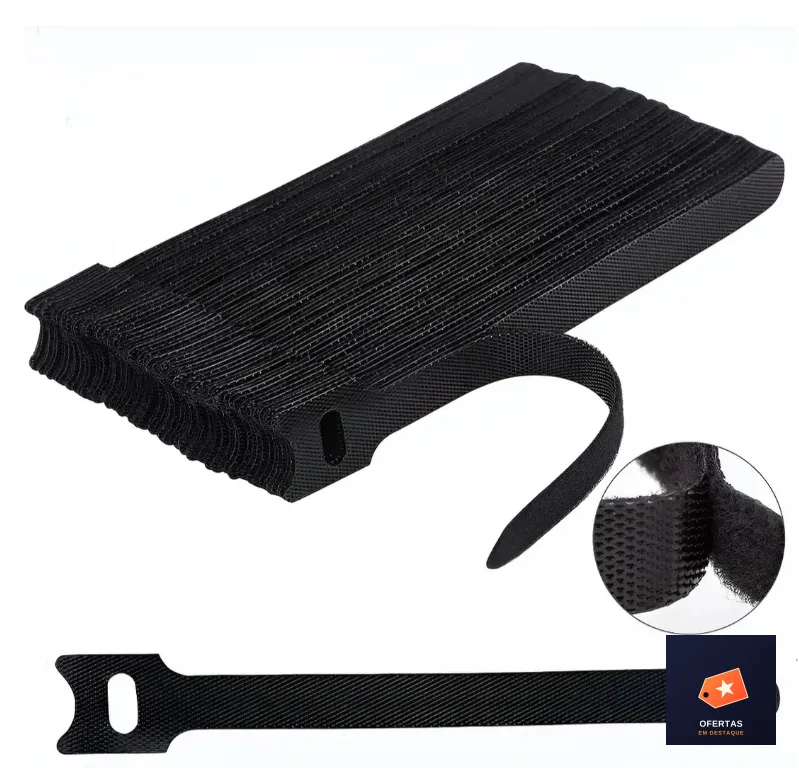 Presilha 15cm Fita Abraçadeira Cabos Chicote Fios (50 unidades) — Abc Fixadores — Eletrônicos