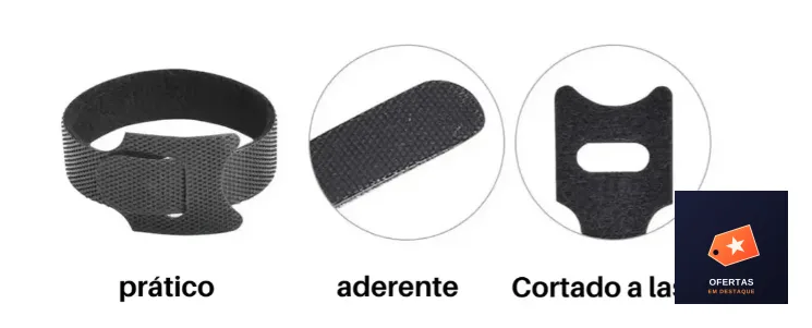 Presilha 15cm Fita Abraçadeira Cabos Chicote Fios (50 unidades) — foto 4
